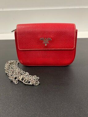 Prada Saffiano Leather Clutch (JB1458)